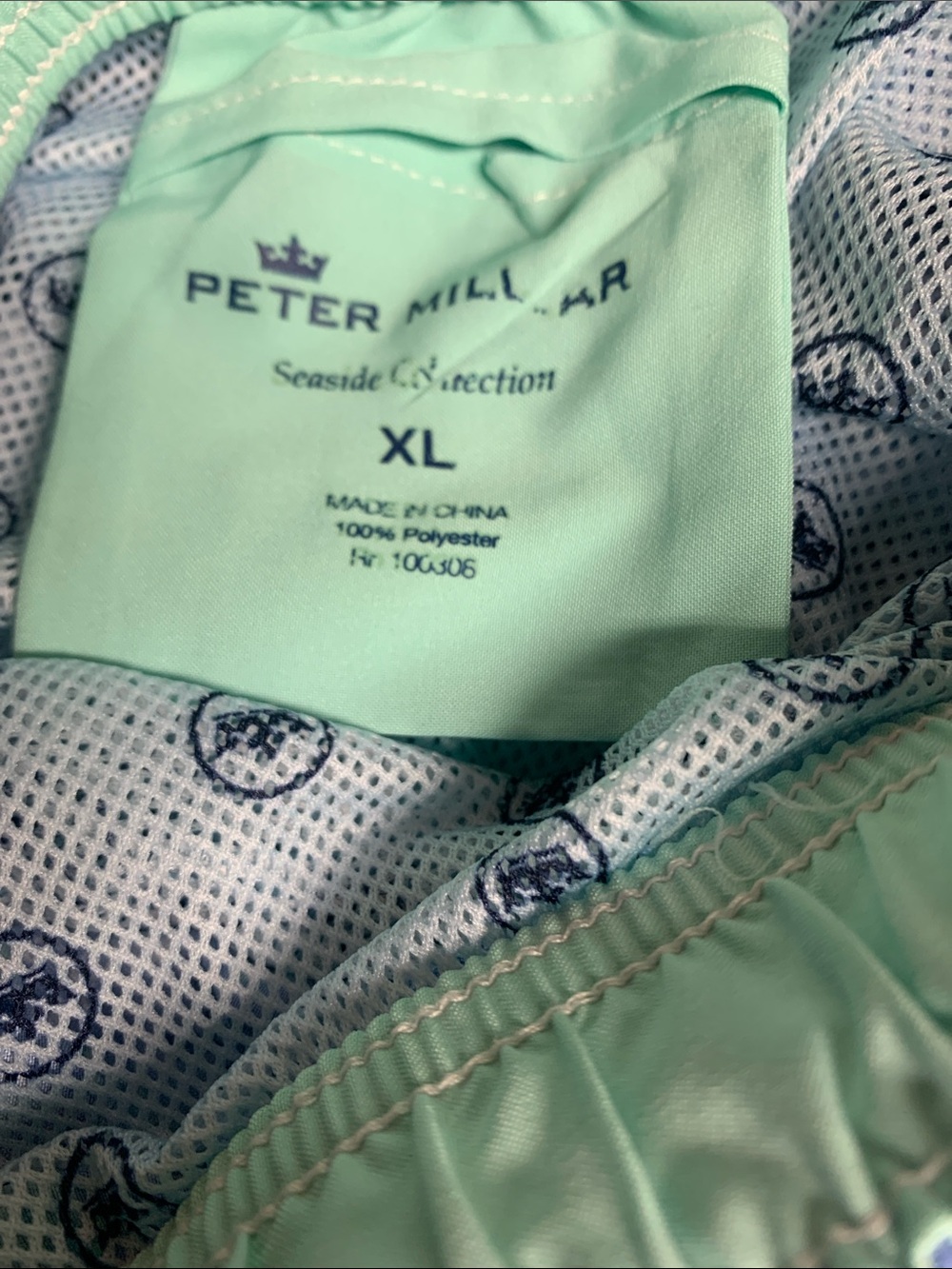 Peter Millar Mint Green Seaside Swim Trunks Size XL - Picture 2 of 6